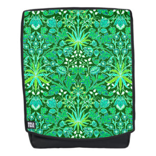 William Morris Hyacinth Print, Smaragdgroen Rugtassen