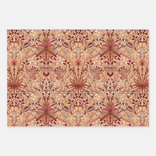 William Morris Hyacinths, Lavender, Beige, Aqua Inpakpapier Vel (Voorkant 2)