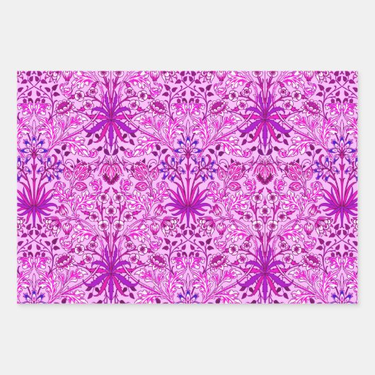 William Morris Hyacinths, Lavender, Beige, Aqua Inpakpapier Vel (Voorkant)