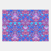 William Morris Hyacinths, Turquoise, Plum, Green Inpakpapier Vel (Voorkant 2)