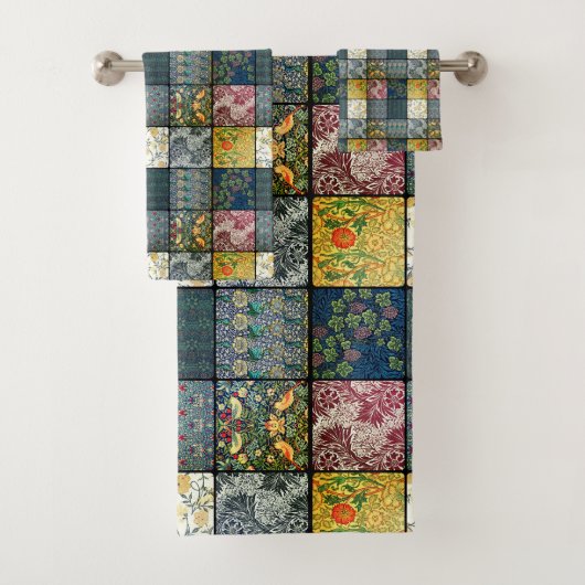 William * Morris II Art Nouveau Quilt Patch Bad Handdoek (Insitu)