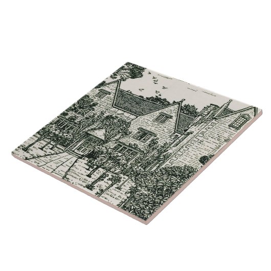 William Morris - Illustratie van het Parlement 189 Tegeltje (Zijkant)