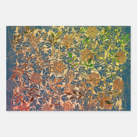 William Morris in BLUE WRAPPING PAPER FLAT SHEETS (Voorkant)