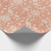 William Morris in pinks Wrapping Paper Cadeaupapier (Hoek)