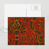 William Morris - India,  patroon Briefkaart (Voorkant / Achterkant)