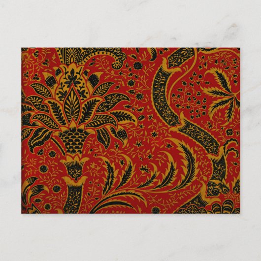 William Morris - India,  patroon Briefkaart (Voorkant)