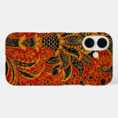 William Morris India Red Floral Case-Mate iPhone Case (Achterkant (horizontaal))