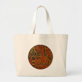 William Morris India Red Floral Grote Tote Bag (Voorkant)