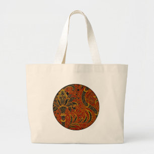 William Morris India Red Floral Grote Tote Bag