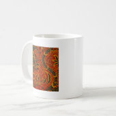 William Morris India Red Floral Koffiemok (Voorkant links)