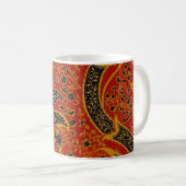 William Morris India Red Floral Koffiemok (Voorkant rechts)