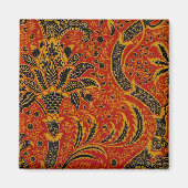 William Morris India Red Floral Magneet (Voorkant)