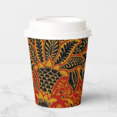 William Morris India Red Floral Papieren Bekers (Voorkant)