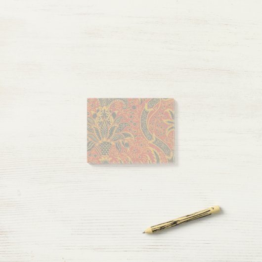 William Morris India Red Floral Post-it® Notes (Op bureau)