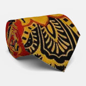 William Morris India Red Floral Stropdas (Opgerold)