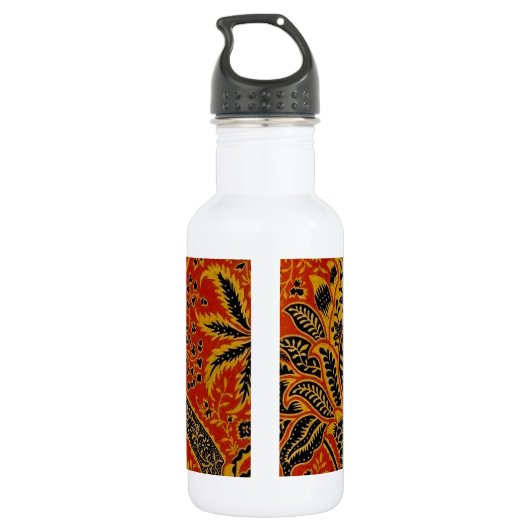 William Morris India Red Floral Waterfles (Achterkant)