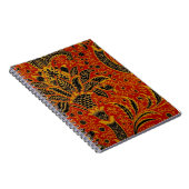 William Morris India Rood Bloem Motief Vintage Kla Notitieboek (Rechterzijde)