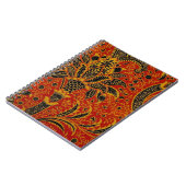William Morris India Rood Bloem Motief Vintage Kla Notitieboek (Linkerzijde)