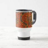 William Morris India Rood Bloem Motief Vintage Kla Reisbeker (Voorkant rechts)