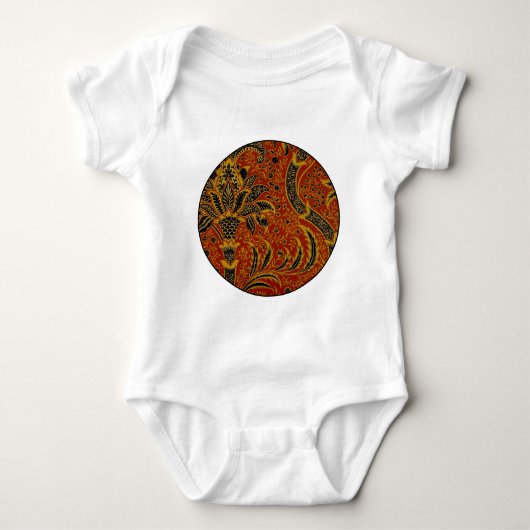 William Morris India Rood Bloemmotief Romper (Voorkant)