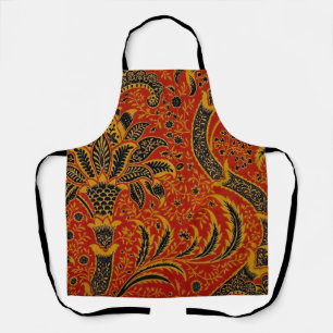 William Morris India Rood Bloemmotief Vintage Klas Schort