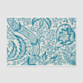 William Morris, Indiaas patroon, Turquoise Tissuepapier (Voorkant)