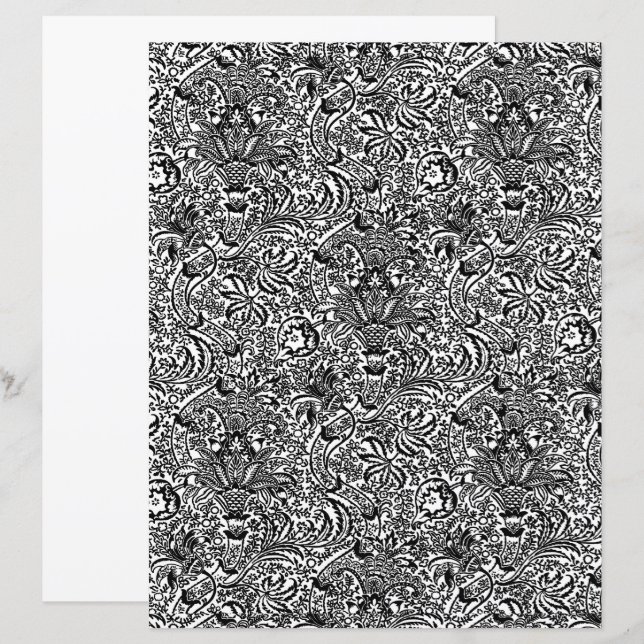 William Morris Indian, Black en White (Voorkant / Achterkant)