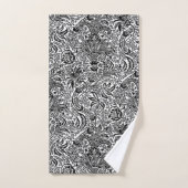 William Morris Indian, Black en White Bad Handdoek (Handdoek)