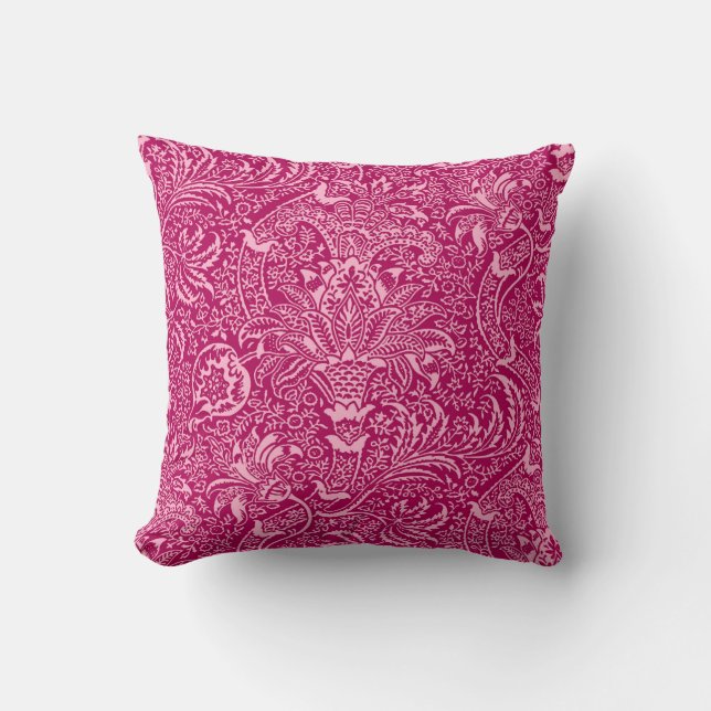 William Morris Indian, Deep Fuchsia Pink Kussen (Voorkant)