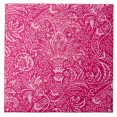 William Morris Indian, Deep Fuchsia Pink Tegeltje (Voorkant)