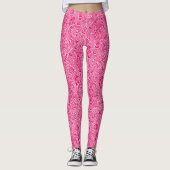 William Morris Indian, Fuchsia and Pastel Pink Leggings (Voorkant)