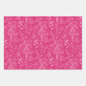 William Morris Indian, Fuchsia Pink, Grey, Aqua Inpakpapier Vel (Voorkant)