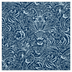 William Morris Indian, Indigo and Sky Blue Stof
