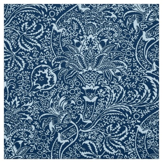 William Morris Indian, Indigo and Sky Blue Stof (Swatch)