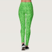 William Morris Indian, Limoen en Kiwi Green Leggings (Achterkant)