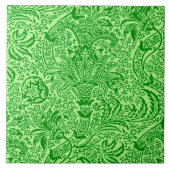 William Morris Indian, Limoen en Kiwi Green Tegeltje (Voorkant)