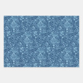 William Morris Indian, Mustard, Blue, Oranje  Inpakpapier Vel (Voorkant 2)