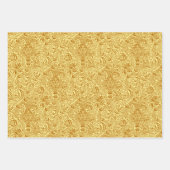 William Morris Indian, Mustard, Blue, Oranje  Inpakpapier Vel (Voorkant)