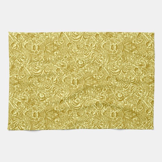 William Morris Indian, Mustard Gold Theedoek (Horizontaal)