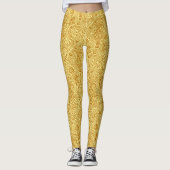 William Morris Indian, Mustard Yellow en Gold Leggings (Voorkant)