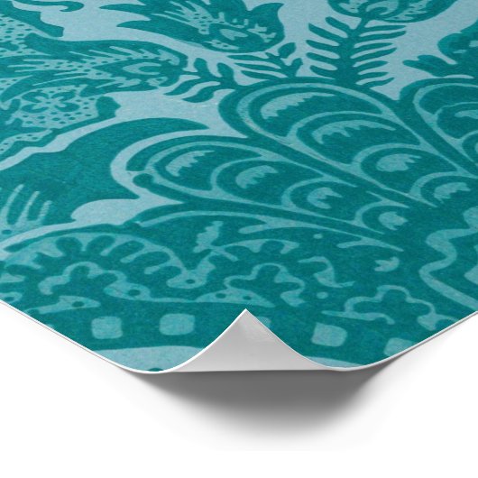 William Morris Indian-patroon Poster (Hoek)