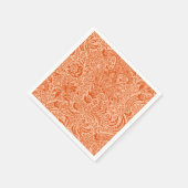 William Morris Indian, perzik en koraal Sinaasappe Servetten (Hoek)