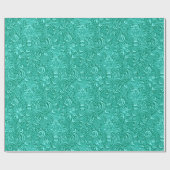 William Morris Indian, Turquoise en Light Aqua Cadeaupapier (Vlak)