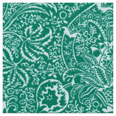 William Morris Indian, Turquoise en Light Aqua Stof (Close Up)