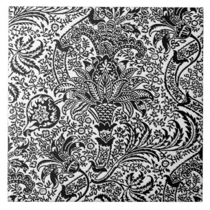 William Morris Indian, White en Black Tegeltje