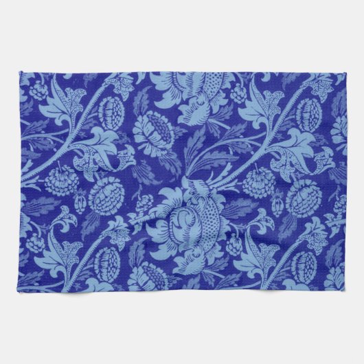 William Morris - Indigo Blue Wey Fabric Kitchen na Theedoek (Horizontaal)