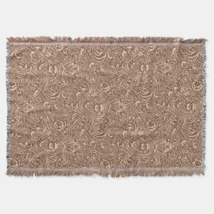 William Morris Indisch, Taupe Tan en Beige Deken