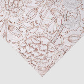William Morris Ink Tulpen Retro Floral Tissuepapier (Detail)