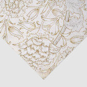 William Morris Ink Tulpen Retro Floral Tissuepapier (Detail)