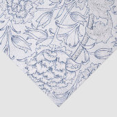 William Morris Ink Tulpen  Retro Floral Tissuepapier (Detail)